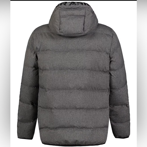 Under Armour UA Kids Gray Hooded Pronto Puffer Jacket Synthetic Fill Size XL - Picture 2 of 10